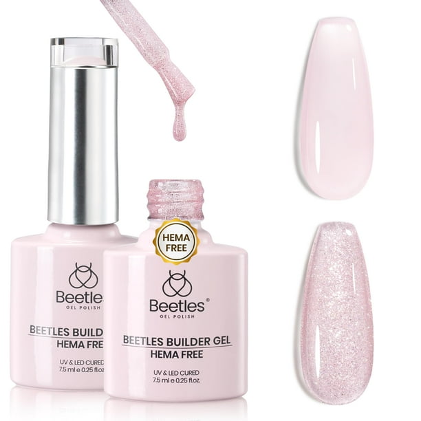 Gel Constructor Beetles Libre de HEMA 8 en 1, Morado Jelly 15 ml