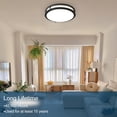 thumbnail image 4 of OOWOLF 2-Pack 36W 13inch LED Flush Mount Ceiling Light Fixture Dimmable Matte Black, Easy to Install LED Ceiling Lamp Fixture Wit, 4 of 8