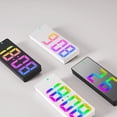 thumbnail image 4 of kurtrusly Wall Mount Clock With Double Placement Large Display Screen Colorful Digital 8009D GreyOuter 1Set, 4 of 6