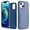 Blue, variant on Feishell for iPhone 13 Durable Rugged Case, [Three Layers Protection] [Military Grade Drop Protection] Heavy Duty Shockproof Anti-Scratch Support Wireless Charging Phone Case, Green+Pink