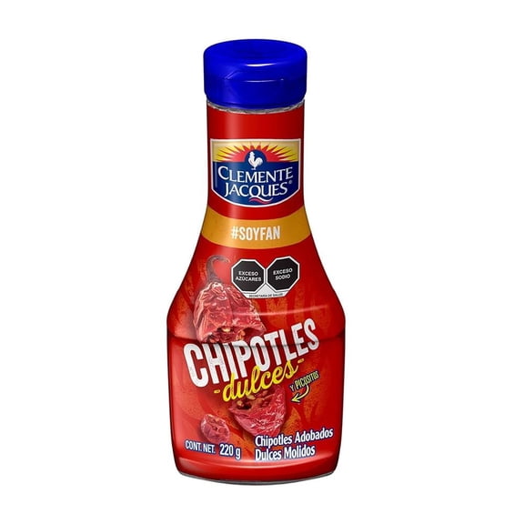 Chiles chipotles Clemente Jacques dulces adobados molidos 220 g