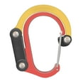 thumbnail image 4 of Clip de Mosquetón y Bolsa de Gancho Cochecito Colgador de Mochila Llavero Gancho Giratorio para Senderismo Viajes Actividades Al Aire Libre rojo y amarillo Sunnimix Mosquetón Clip Gancho, 4 of 8
