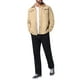 thumbnail image 2 of Abrigo de invierno INSPIRE CHIC para hombres, con cuello, botones al frente, forro de felpa, bolsillos, chaqueta de camionero, talla XL, color caqui claro, 2 of 6