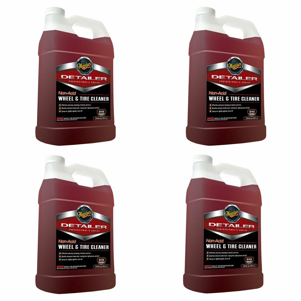 Meguiar's Non Acid Tire and Wheel Cleaner Exterior Car Care, 1 Gallon