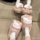 thumbnail image 4 of Pantuflas de algodón de Hello Kitty dulces y lindas para otoño e invierno de 2024 Pantuflas de lana cálidas y cómodas para el hogar Pantuflas de algodón para estudiantes, 4 of 5