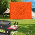 thumbnail image 1 of Plancha de silicona para herramientas, estera para parrilla, soporte para utensilios de barbacoa, estera de mesa, estante lateral Flexible, accesorios Naranja, 1 of 8