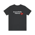 thumbnail image 2 of Gracefully Fierce Stitched Heart Unisex Jersey Short Sleeve Tee, 2 of 10