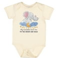 thumbnail image 3 of Inktastic My Grandma Loves Me to the Moon and Back Elephant Family Boys or Girls Baby Bodysuit, 3 of 5
