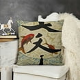 thumbnail image 2 of YINGXI  Style Throw Pillow Case Cushion Cover Home Office Decorative 22x22in, 2 of 5