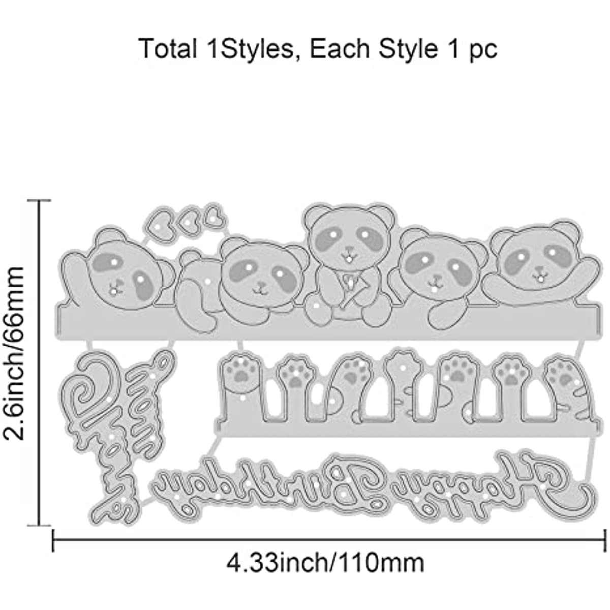 Qoiseys Animal Birthday Silicone Clear Stamp and Die Sets for Card Making,  Cutting Dies Cut Stencils for DIY Scrapbooking Photo Album Decorative Paper  Crafting Embossing Template - Yahoo Shopping