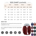 thumbnail image 3 of UDAUDU Mens Flannel Hoodie Shirt Button Down Plaid Jacket Shirts Casual Long Sleeve Vacation Fall Trendy Hoodie Shirts with Pocket 2XL, 3 of 4
