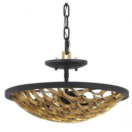 

3 Light Semi-Flush Mount in Modern Style-8 inches Tall and 16 inches Wide Bailey Street Home 159-Bel-4804895