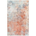 thumbnail image 2 of SAFAVIEH Malibu Dalia Distressed Polyester Area Rug, Rust/Aqua, 3' x 5', 2 of 13