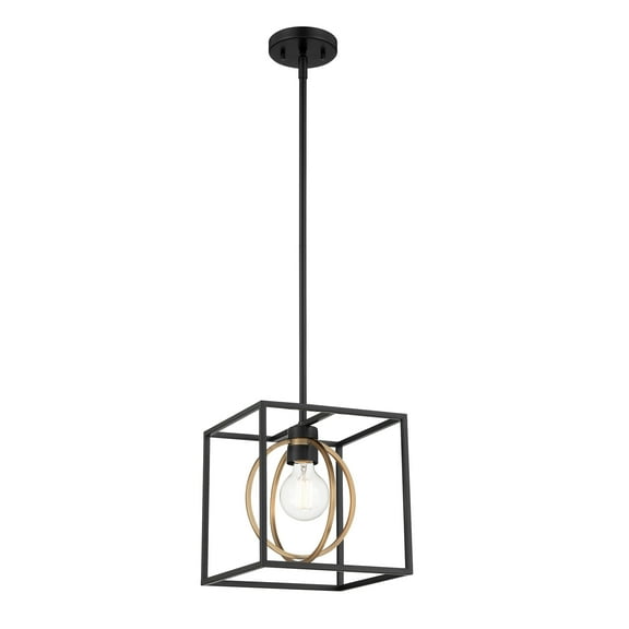 Designers Fountain Kew Gardens 1 Light Matte Black Pendant, D276M-10P-MB