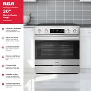 30 in. Heritage Collection 4.6 cu. ft. Electric Range with 4 Surface Burners and Convection Oven in Stainless Steel
