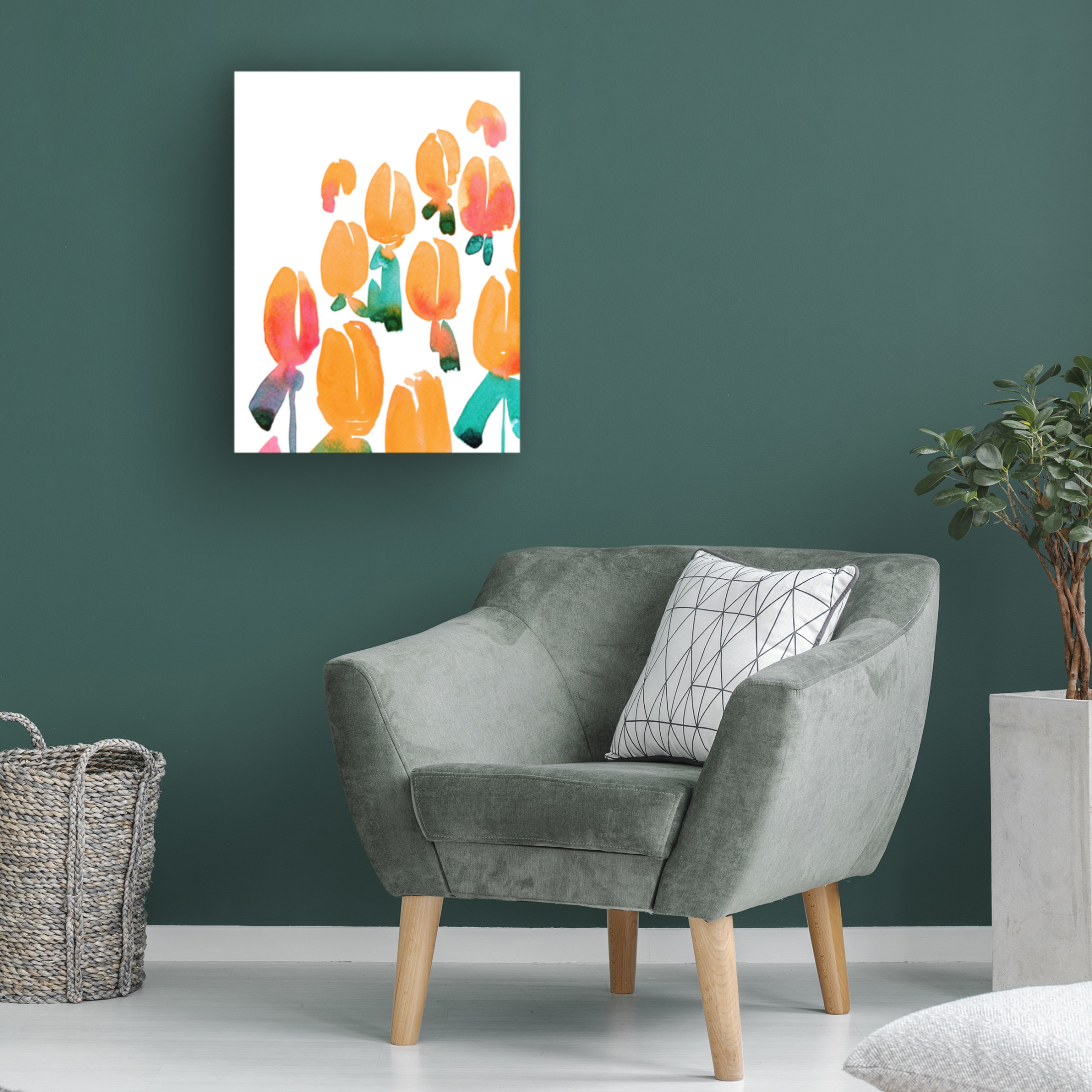 Trademark Fine Art Rosana Laiz Blursbyai Alicia bouquet I Canvas Wall Art