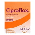 thumbnail image 2 of Ciproflox Ciprofloxacino 500 mg 6 cápsulas, 2 of 3