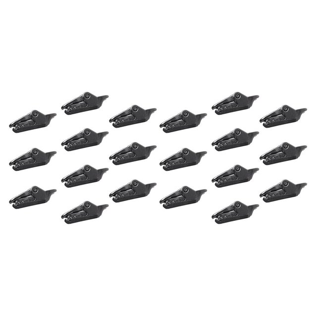 Sonducket 10 Pieces Clips Professional Wear-resistant Heavy Lock Grip Tools Duty Awning Survival Carabiner for Outdoor Hiking Negro 2Conjunto