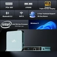thumbnail image 2 of Mini-PC, 16GB RAM 512GB M.2 SSD Intel 12th Gen N100(Beat i3-1115G4) 4 Cores Desktop Mini PC, Support Upgrade Desktop PC Win11 Triple 4K HDMI USB3.2 BT5.2 WiFi 6 Students-Business Home Office, 2 of 9