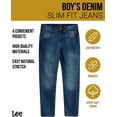 thumbnail image 2 of Lee Boys' Slim Fit Denim Jeans - Ultra Stretch Casual Pants for Boys (2T-16), 2 of 7
