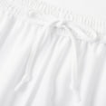 thumbnail image 4 of WEIYLL Womens Sweatpants High Waist Drawstring Basic Solid Color Winter White Fall Activewear size M, 4 of 8