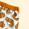 thumbnail image 5 of Virmaxy 0-4T Toddler Sweatshirt Set Boys Girls Thanksgiving Pumpkin Printed Top Long Sleeve Pullover Sweatshirt Sweatpants Fashion Casual Two Piece Set Brown 3T, 5 of 9