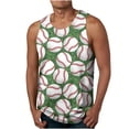 thumbnail image 1 of LSLJS Débardeurs de Baseball pour Hommes Été Décontracté Sans Manches T-Shirts Graphiques Amusants, 1 of 4