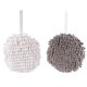 thumbnail image 1 of Xiao Hua Toalla de mano de 2 piezas, toalla de mano Chenier, toalla de mano gruesa y absorbente, toalla de baño de fibra ultrafina esponjosa, toalla decorativa con anillo, gris + blanco, 1 of 5