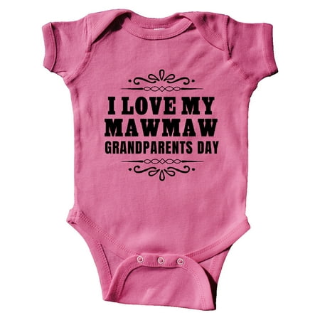 

Inktastic Grandparents Day I Love My Mawmaw Gift Baby Boy or Baby Girl Bodysuit
