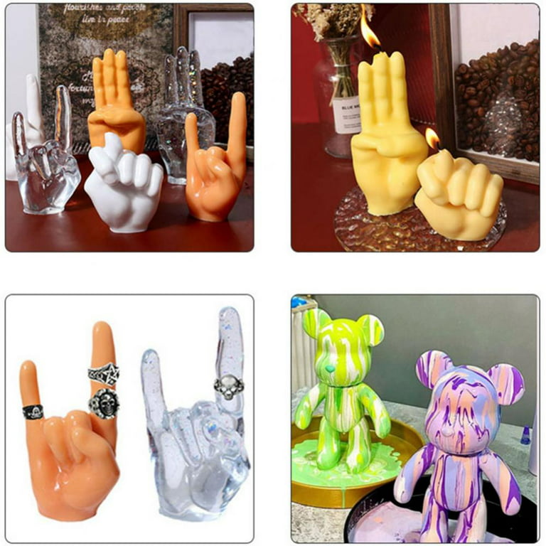 3D Middle Finger Candle Silicone Mold DIY Gesture Aromatherapy Plaster Art  Soap Resin Crafts Making Tools Holiday Party Gifts - AliExpress