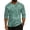 Dark Green, variant on CCRFTGI Henley Shirts for Men Raglan 3/4 Sleeve Casual Fashion Camo Shirts Sport Athletic Button Classic Summer Fall Tee Tops Dark Green L