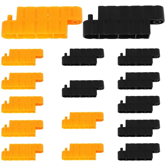 OUNONA 16-Piece RC Car Racing Track Barriers Set, Mini Traffic Fences for Simulation, Road Block Model Accessories