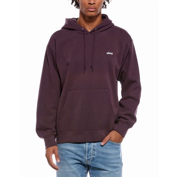 Obey mens Solid Hoodie, s, Purple