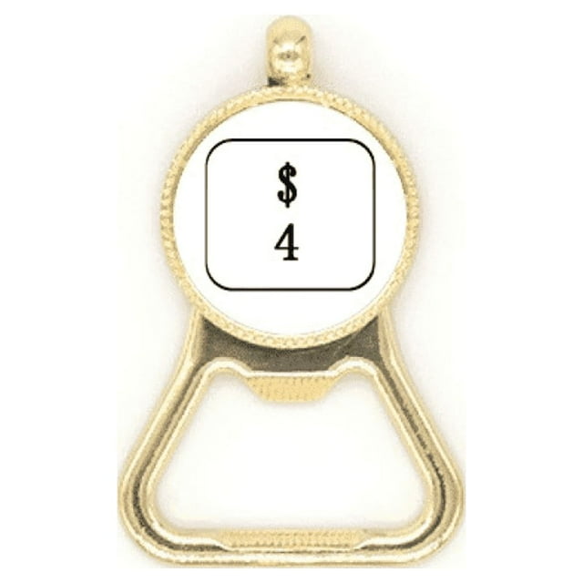 Keyboard Symbol 4 Art Deco Fashion Beer Bottle Cap Opener Stainless Steel Key Chain