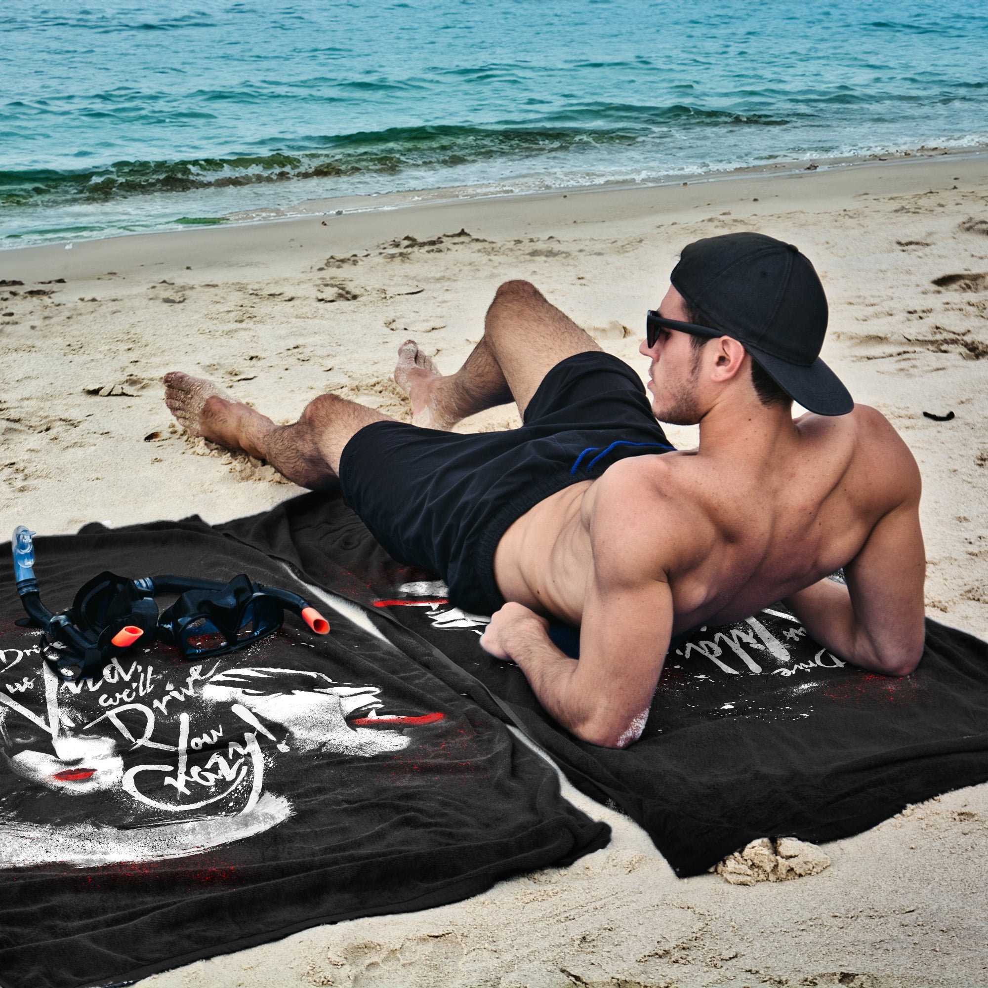 KISS Will Drive You Crazy Beach Towel 40x72 inches