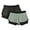 Black Heather/Grey, variant on icyzone Exercise Athletic Jogging Shorts 2-in-1
