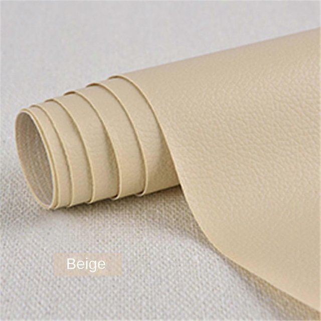 Parche de reparación de cuero autoadhesivo para sofá, asiento de coche, silla, pegatina de renovación, 25 x 30, beige