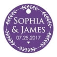 thumbnail image 1 of 100 PCS Custom Made Round Hang Tags Personalized Wedding Favor Gift Paper Tags, 1 of 1