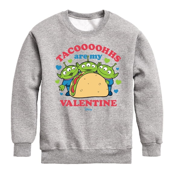 Toy Story - Tacos Are My Valentine - Toddler And Youth Crewneck Fleece Sweatshirt