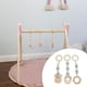 thumbnail image 4 of 3 piezas de de madera para mordedor de bebé, juego de decoración de habitación estable, accesorios para cochecito, actividad, juego, gimnasio, gris Baoblaze Mordedores Colgantes, 4 of 8