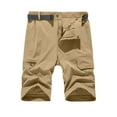 thumbnail image 5 of Brglopf Mens Hiking Pants Convertible Zip Off Shorts Outdoor Quick Dry Breathable Lightweight Fishing Camping Travel Cargo Pants Trouser(Khaki,3XL), 5 of 5