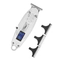 thumbnail image 3 of Cortadora de pelo eléctrica con pantalla LCD, alta potencia, dorada, herramienta de peinado para hombres, color plateado, 3 of 14