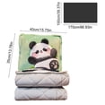 thumbnail image 3 of CaiYueKe 2 in 1 Pillow and Blanket Convertible Plush Cozy Cushion for Adults Travel Home Office Car Sofa Bed Pet Lovers Gift Soft Flannel Throw Warm Comforter, 3 of 7
