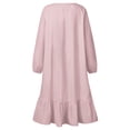 thumbnail image 4 of FDDMis 3t Christmas Dress Autumn Dress White Dress for Girls 10-12 Thanksgiving Dresses for Toddler Girls Clothes Teen Gifts for Teen Girls 16-18 9, Pink 11-12 Years, 4 of 9