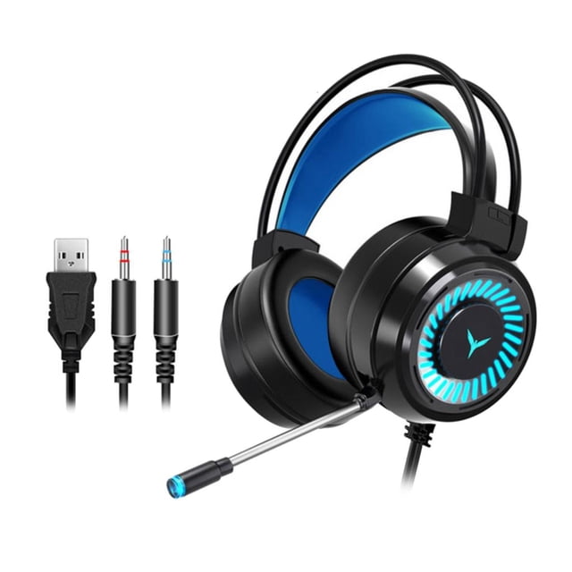Auriculares Gaming Hugo G58 con micrófono cancelación de ruido envolvente estéreo 4D negro
