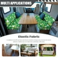 thumbnail image 3 of FOR U DESIGNS Green Shamrock Print 2 Pcs RV Dinette Cushion Covers Non-Slip Sofa Furniture Protector Comfortable 2 Seat Sofa Chair Cover Sofa Slipover for Travel Trailer Couch, 3 of 7