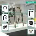 thumbnail image 5 of Hansgrohe Focus HighArc Kitchen with PullDown 1.75 GPM Steel Optik, 5 of 7
