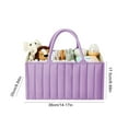 thumbnail image 2 of Halloween Portable Baby Diaper Caddy Organizer Nursery Diaper Wipes Storage Bag Casual Handbag (Purple), 2 of 10