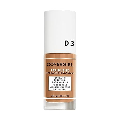 COVERGIRL Trublend Liquid Foundation Makeup Honey Beige D3, 1 oz 30 ml