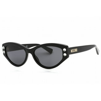 Moschino MOS077/S 0807 IR Women's Black Cat Eye Frame Sunglasses